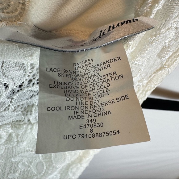 Rare Editions Blue Tiered A-Line Dress Girls Size 8 - Picture 4 of 5